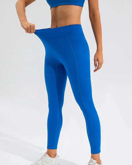 High Waist Active Leggings with Pockets 