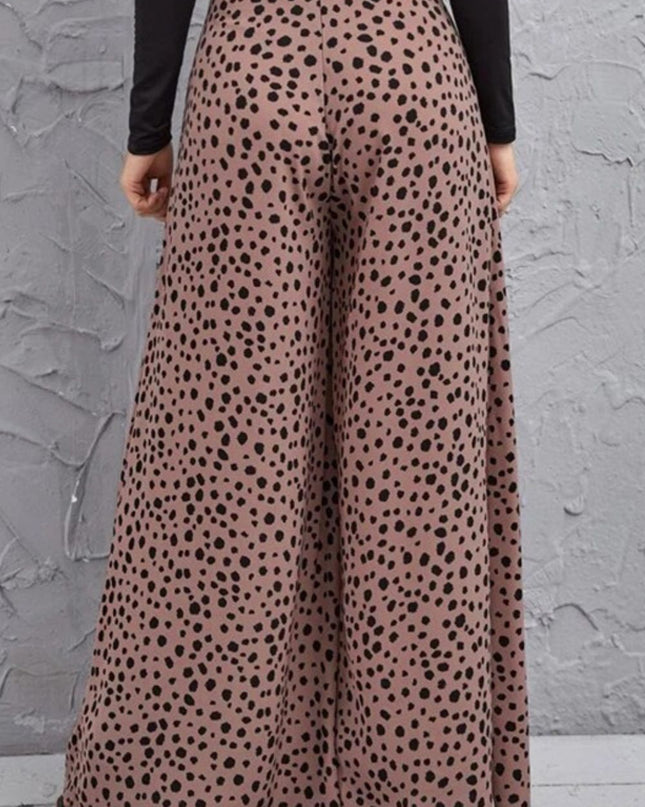 Animal Print High-Rise Culottes