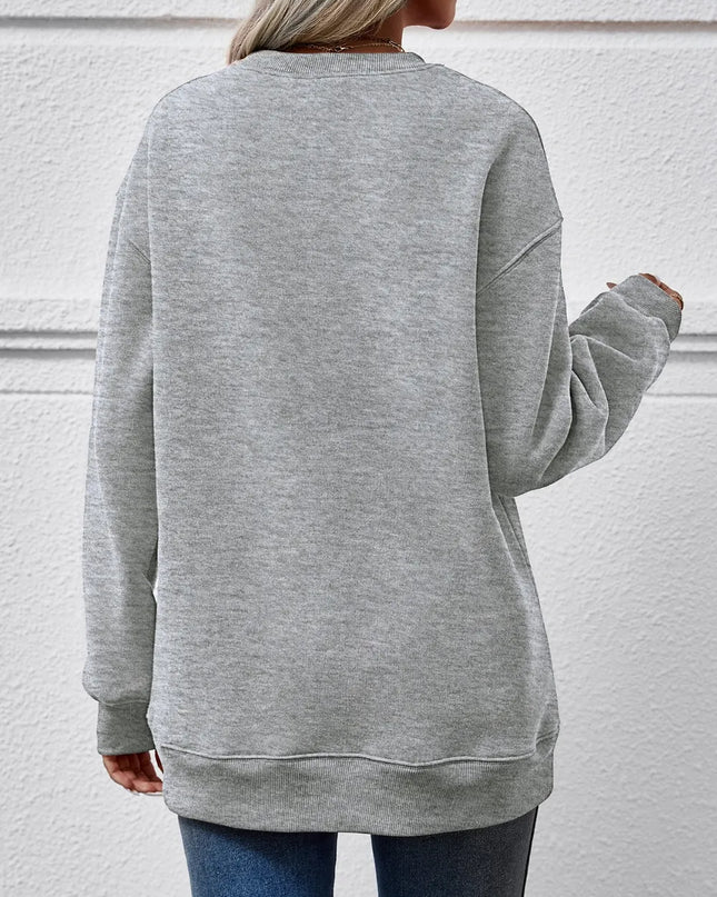 MERRY CHRISTMAS Dropped Shoulder Sweatshirt