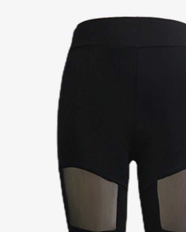Spliced Mesh Leggings 