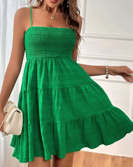 Smocked Tiered Cami Dress