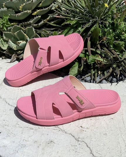 Casual Comfort Cut-Out Platform Slides 