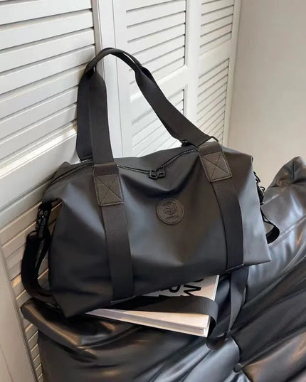 Oxford Cloth Travel Handbag Black One Size