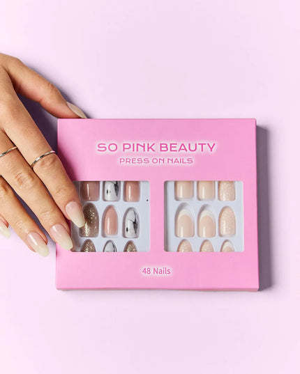 SO PINK BEAUTY Press On Nails 2 Packs 