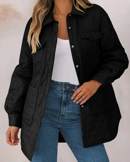 Snap Down Collared Winter Coat