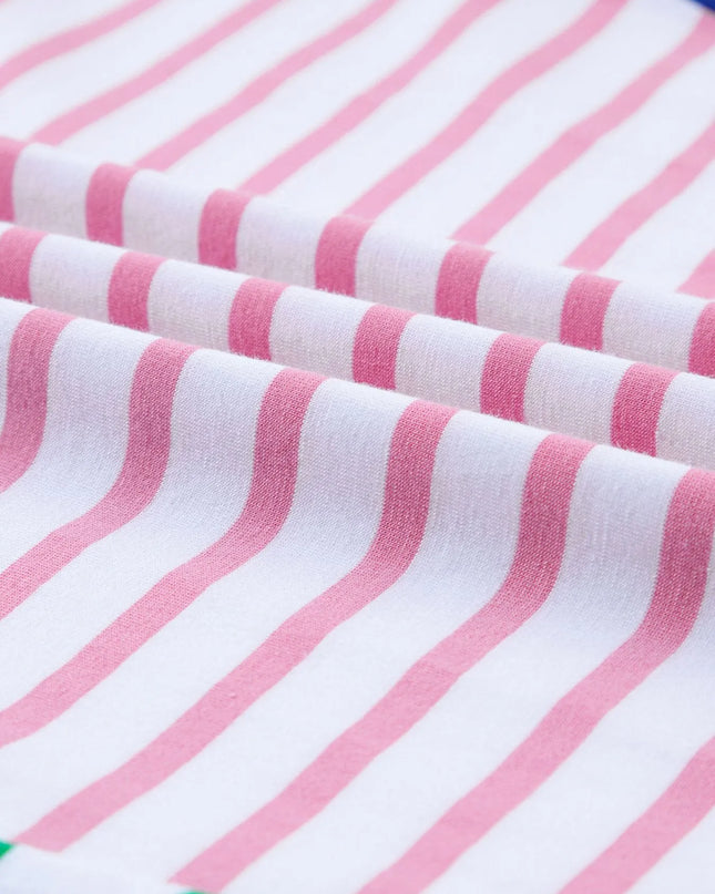 Colorful Striped Oversized T-Shirt