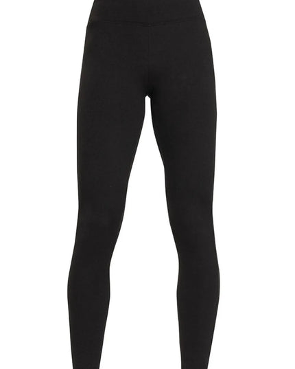 Zenana Microfiber Waistband Leggings BLACK