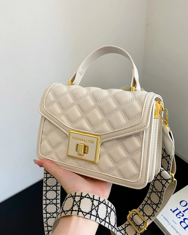 Quilted Adjustable Strap Shoulder Bag 