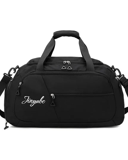 Contrast Nylon Travel Bag Black One Size