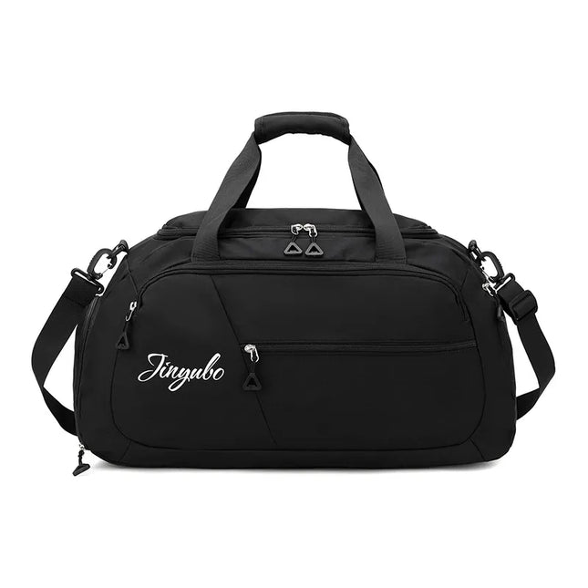 Contrast Nylon Travel Bag Black One Size