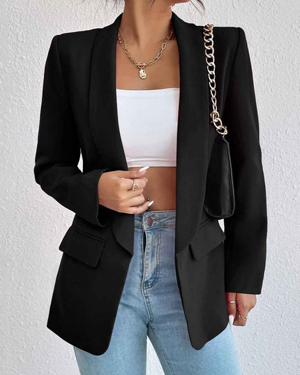 Shawl Collar Long Sleeve Blazer