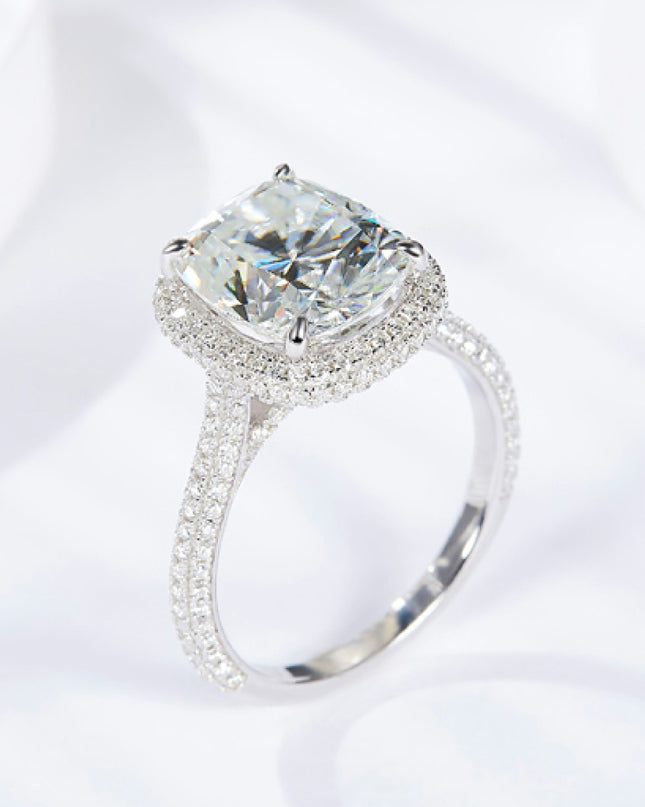 Adored 6 Carat Moissanite Halo Ring