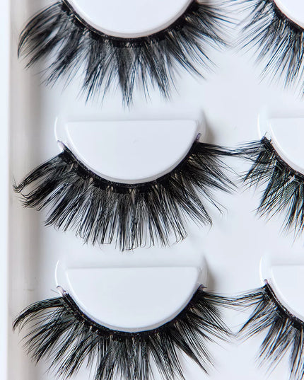 SO PINK BEAUTY Faux Mink Eyelashes 5 Pairs 