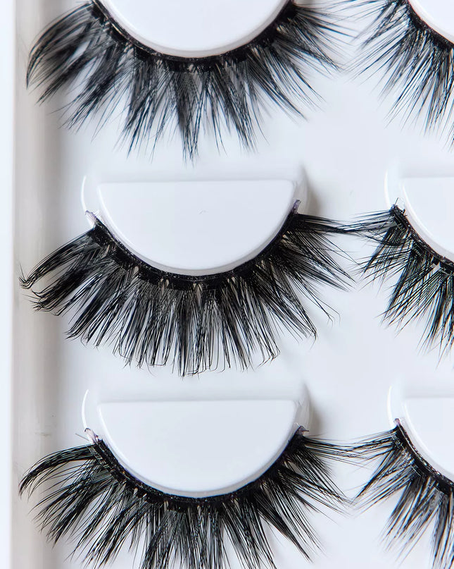 SO PINK BEAUTY Faux Mink Eyelashes 5 Pairs 