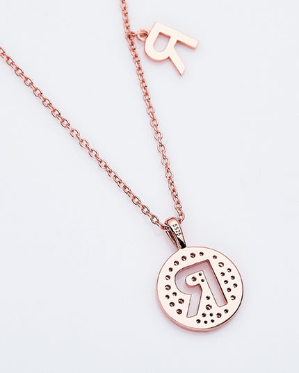 Adored Moissanite K to T Pendant Necklace