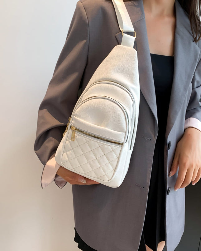 PU Leather Sling Bag 