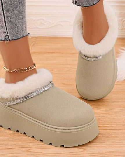 Round Toe Platform Boots