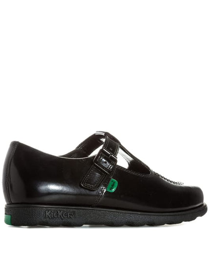 Kickers Fragma T Patent Shoes in Black Black