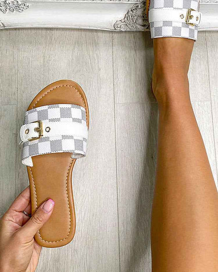 Open Toe Flat Sandals