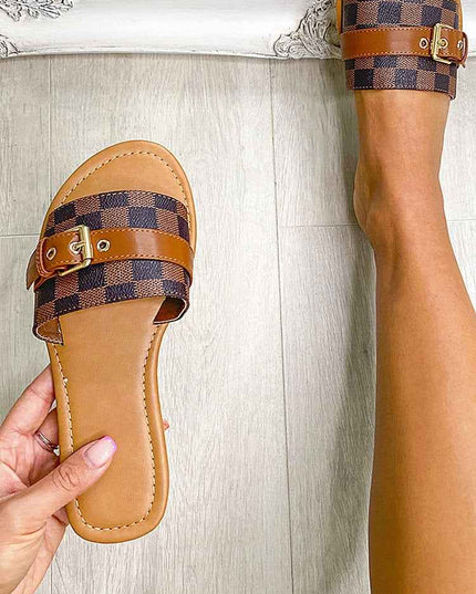 Open Toe Flat Sandals